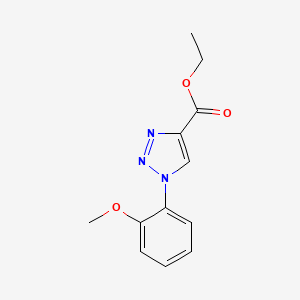molecular formula C12H13N3O3 B13994801 ethyl 1-(2-methoxyphenyl)-1H-1,2,3-triazole-4-carboxylate 
