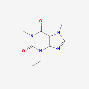 molecular formula C9H12N4O2 B13994815 3-Ethyl-1,7-dimethyl-purine-2,6-dione CAS No. 7464-74-6