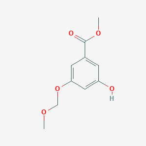 molecular formula C10H12O5 B13994830 Methyl 3-hydroxy-5-(methoxymethoxy)benzoate 
