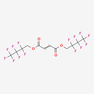 molecular formula C12H6F14O4 B13994842 Bis(2,2,3,3,4,4,4-heptafluorobutyl) But-2-enedioate 