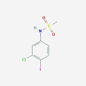 molecular formula C7H7ClINO2S B13994851 N-(3-Chloro-4-iodophenyl)methanesulfonamide 