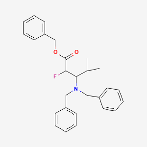 molecular formula C27H30FNO2 B13994861 Benzyl 3-(dibenzylamino)-2-fluoro-4-methylpentanoate CAS No. 82770-48-7