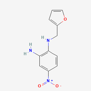 molecular formula C11H11N3O3 B1399488 N-(2-Amino-4-nitrophenyl)-N-(2-furylmethyl)amine CAS No. 1417569-32-4