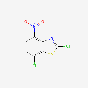 molecular formula C7H2Cl2N2O2S B13994884 2,7-Dichloro-4-nitrobenzo[d]thiazole 