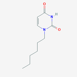 molecular formula C10H16N2O2 B13994917 1-Hexyluracil 