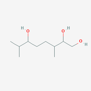 molecular formula C10H22O3 B13994943 3,7-Dimethyloctane-1,2,6-triol CAS No. 57197-01-0