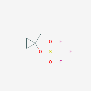 molecular formula C5H7F3O3S B13994948 1-Methylcyclopropyl trifluoromethanesulfonate CAS No. 60153-74-4