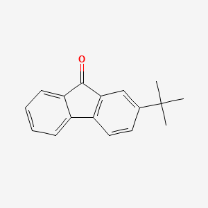 molecular formula C17H16O B13994960 9H-Fluoren-9-one, 2-(1,1-dimethylethyl)- CAS No. 58775-11-4