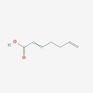 molecular formula C7H10O2 B13994966 2,6-Heptadienoic acid 
