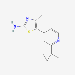 4-Methyl-5-(2-(1-methylcyclopropyl)pyridin-4-yl)thiazol-2-amine