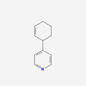 molecular formula C11H13N B13994985 4-(Cyclohex-2-en-1-yl)pyridine CAS No. 78905-51-8