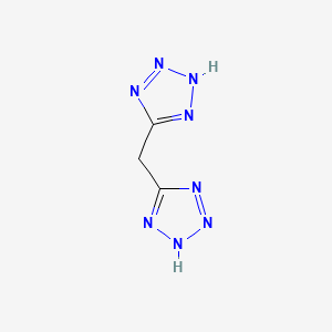 molecular formula C3H4N8 B13994993 5-(2H-tetrazol-5-ylmethyl)-2H-tetrazole CAS No. 26670-19-9