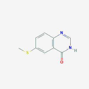 molecular formula C9H8N2OS B13995027 6-(Methylthio)quinazolin-4(3h)-one CAS No. 78299-51-1