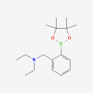 Diethyl({[2-(tetramethyl-1,3,2-dioxaborolan-2-yl)phenyl]methyl})amine