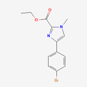 Ethyl 4-(4-bromophenyl)-1-methyl-1h-imidazole-2-carboxylate