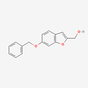 B1399507 (6-Benzyloxy-benzofuran-2-yl)-methanol CAS No. 568594-14-9