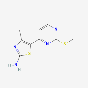 4-Methyl-5-(2-(methylthio)pyrimidin-4-yl)thiazol-2-amine