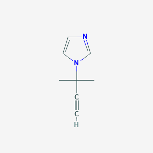 molecular formula C8H10N2 B13995088 1-(2-methylbut-3-yn-2-yl)-1H-imidazole 