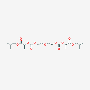 molecular formula C20H34O11 B13995133 Bis(2-methylpropyl) 2,14-dimethyl-4,12-dioxo-3,5,8,11,13-pentaoxapentadecane-1,15-dioate CAS No. 5349-71-3