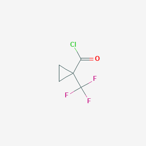 molecular formula C5H4ClF3O B1399517 1-Trifluoromethylcyclopropane-1-carbonyl chloride CAS No. 848074-36-2