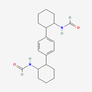 molecular formula C20H28N2O2 B13995199 N-[2-[4-(2-formamidocyclohexyl)phenyl]cyclohexyl]formamide CAS No. 34668-22-9