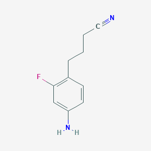 4-(4-Amino-2-fluorophenyl)butanenitrile