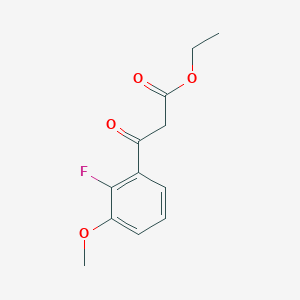 molecular formula C12H13FO4 B13995230 Ethyl 3-(2-fluoro-3-methoxyphenyl)-3-oxopropanoate 