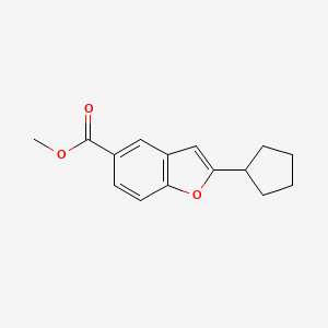 2-Cyclopentylbenzofuran-5-carboxylic acid methyl ester