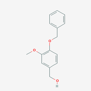 molecular formula C15H16O3 B139953 4-苄氧基-3-甲氧基苄醇 CAS No. 33693-48-0