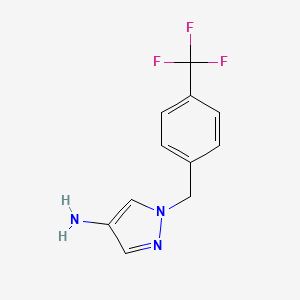 1-(4-(trifluoromethyl)benzyl)-1H-pyrazol-4-amine