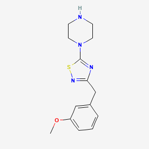 1-[3-(3-Methoxy-benzyl)-[1,2,4]thiadiazol-5-yl]-piperazine