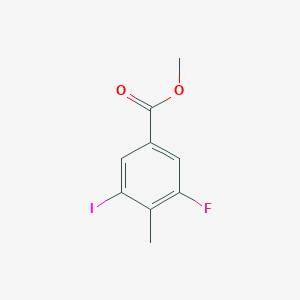 molecular formula C9H8FIO2 B1399541 Methyl 3-fluoro-5-iodo-4-methylbenzoate CAS No. 861905-21-7