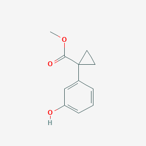 Methyl 1-(3-hydroxyphenyl)cyclopropane-1-carboxylate