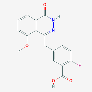 2-Fluoro-5-((8-methoxy-4-oxo-3,4-dihydrophthalazin-1-yl)methyl)benzoic acid