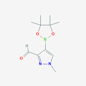 1-Methyl-4-(4,4,5,5-tetramethyl-1,3,2-dioxaborolan-2-yl)-1H-pyrazole-3-carbaldehyde