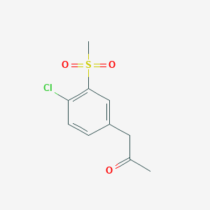 1-(4-Chloro-3-(methylsulfonyl)phenyl)propan-2-one