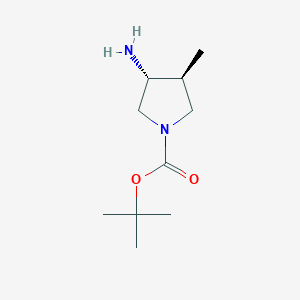 tert-butyl (3R,4S)-3-amino-4-methylpyrrolidine-1-carboxylate