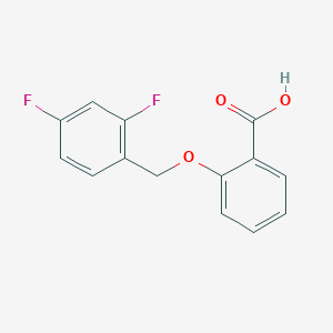 2-[(2,4-Difluorophenyl)methoxy]benzoic acid