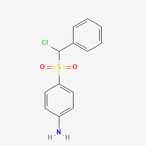 molecular formula C13H12ClNO2S B13995546 4-Aminophenyl-alpha-chlorobenzyl sulfone CAS No. 81269-18-3