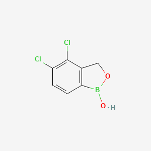 molecular formula C7H5BCl2O2 B13995566 4,5-dichloro-1-hydroxy-3H-2,1-benzoxaborole 
