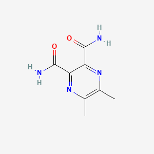 molecular formula C8H10N4O2 B13995568 5,6-Dimethylpyrazine-2,3-dicarboxamide CAS No. 80356-88-3