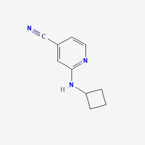 molecular formula C10H11N3 B1399561 2-(Cyclobutylamino)isonicotinonitrile CAS No. 1250384-31-6