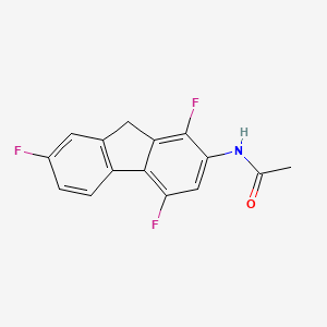 molecular formula C15H10F3NO B13995696 n-(1,4,7-Trifluoro-9h-fluoren-2-yl)acetamide CAS No. 17698-85-0