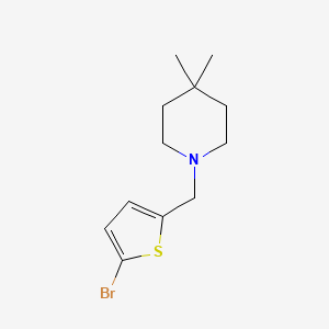 1-[(5-Bromothiophen-2-yl)methyl]-4,4-dimethylpiperidine