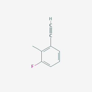 molecular formula C9H7F B1399571 1-Ethynyl-3-fluoro-2-methylbenzene CAS No. 1340115-34-5