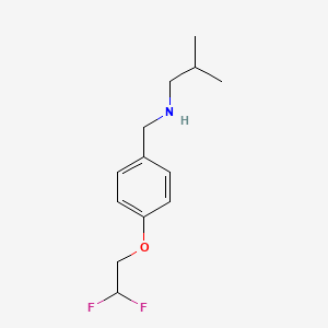 {[4-(2,2-Difluoroethoxy)phenyl]methyl}(2-methylpropyl)amine