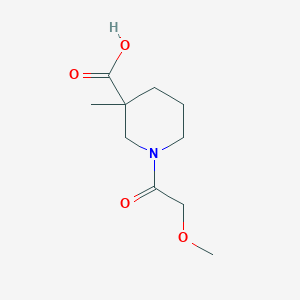 1-(2-Methoxyacetyl)-3-methylpiperidine-3-carboxylic acid