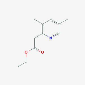 molecular formula C11H15NO2 B13995763 Ethyl (3,5-dimethylpyridin-2-YL)acetate 