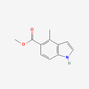 molecular formula C11H11NO2 B13995782 methyl 4-methyl-1H-indole-5-carboxylate 