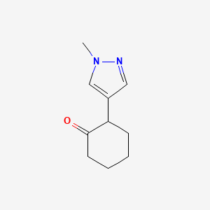 molecular formula C10H14N2O B1399580 2-(1-Methyl-1H-pyrazol-4-yl)cyclohexanone CAS No. 1250151-55-3